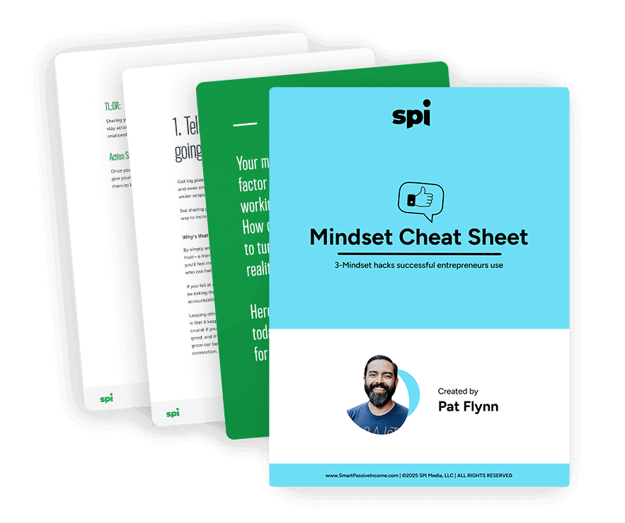 Mindset Cheat Sheet PDF cover and pages preview